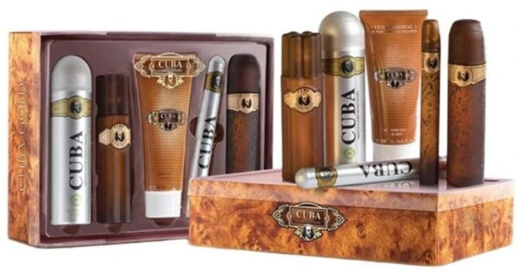 CUBA 5ks SADA GOLD EXCLUSIV EDT 100ml/EDT 30ml/AS 100ml/SG 200ml/DEO 200ml