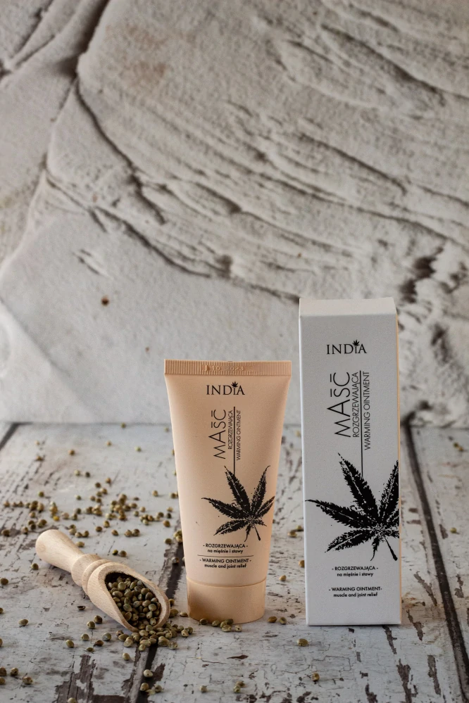 INDIA Zahřívací konopná mast 50ml