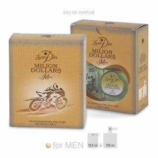 LUXED'OR 100ml+18,5ml Pánský parfém MILION DOLAR