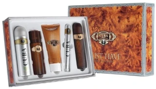 CUBA 5ks SADA GOLD MUST EDT 100ml/EDT 30ml/AS 100ml/SG 200ml/DEO 200ml 